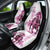 Kentucky Horses Racing Car Seat Cover Jockey Drawing Style Pink Out Color - Wonder Print Shop