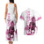 Kentucky Horses Racing Couples Matching Tank Maxi Dress and Hawaiian Shirt Jockey Drawing Style Pink Out Color - Wonder Print Shop