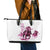 Kentucky Horses Racing Leather Tote Bag Jockey Drawing Style Pink Out Color - Wonder Print Shop