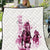 Kentucky Horses Racing Quilt Jockey Drawing Style Pink Out Color - Wonder Print Shop