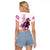 Kentucky Horses Racing Raglan Cropped T Shirt Jockey Drawing Style Pink Out Color - Wonder Print Shop