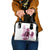 Kentucky Horses Racing Shoulder Handbag Jockey Drawing Style Pink Out Color