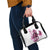 Kentucky Horses Racing Shoulder Handbag Jockey Drawing Style Pink Out Color