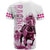 Kentucky Horses Racing T Shirt Jockey Drawing Style Pink Out Color - Wonder Print Shop