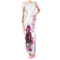 Kentucky Horses Racing Tank Maxi Dress Jockey Drawing Style Pink Out Color - Wonder Print Shop