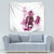 Kentucky Horses Racing Tapestry Jockey Drawing Style Pink Out Color - Wonder Print Shop