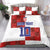 Custom Croatia Football Bedding Set Checkered Ones Sport Grunge Style