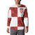 Custom Croatia Football Button Sweatshirt Checkered Ones Sport Grunge Style