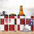 Custom Croatia Football 4 in 1 Can Cooler Tumbler Checkered Ones Sport Grunge Style