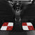 Custom Croatia Football Car Mats Checkered Ones Sport Grunge Style