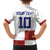 Custom Croatia Football Family Matching Off Shoulder Short Dress and Hawaiian Shirt Checkered Ones Sport Grunge Style