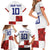 Custom Croatia Football Family Matching Short Sleeve Bodycon Dress and Hawaiian Shirt Checkered Ones Sport Grunge Style