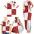 Custom Croatia Football Family Matching Tank Maxi Dress and Hawaiian Shirt Checkered Ones Sport Grunge Style