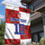 Custom Croatia Football Garden Flag Checkered Ones Sport Grunge Style