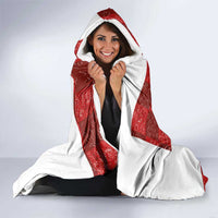 Custom Croatia Football Hooded Blanket Checkered Ones Sport Grunge Style