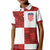 Custom Croatia Football Kid Polo Shirt Checkered Ones Sport Grunge Style