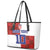 Custom Croatia Football Leather Tote Bag Checkered Ones Sport Grunge Style