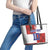 Custom Croatia Football Leather Tote Bag Checkered Ones Sport Grunge Style