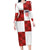 Custom Croatia Football Long Sleeve Bodycon Dress Checkered Ones Sport Grunge Style
