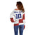 Custom Croatia Football Off Shoulder Sweater Checkered Ones Sport Grunge Style