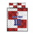 Custom Croatia Football Quilt Bed Set Checkered Ones Sport Grunge Style