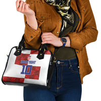 Custom Croatia Football Shoulder Handbag Checkered Ones Sport Grunge Style