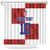 Custom Croatia Football Shower Curtain Checkered Ones Sport Grunge Style