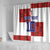 Custom Croatia Football Shower Curtain Checkered Ones Sport Grunge Style