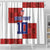 Custom Croatia Football Shower Curtain Checkered Ones Sport Grunge Style