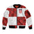 Custom Croatia Football Sleeve Zip Bomber Jacket Checkered Ones Sport Grunge Style