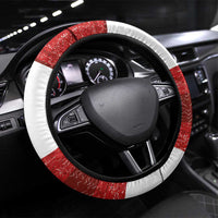 Croatia Football Steering Wheel Cover Checkered Ones Sport Grunge Style