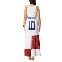 Custom Croatia Football Tank Maxi Dress Checkered Ones Sport Grunge Style