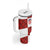 Custom Croatia Football Tumbler With Handle Checkered Ones Sport Grunge Style