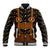 Traditional German Costume - Lederhosen and Soft Pretzel Baseball Jacket Folk Floral Pattern Style