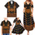 Traditional German Costume - Lederhosen and Soft Pretzel Family Matching Summer Maxi Dress and Hawaiian Shirt Folk Floral Pattern Style