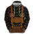 Traditional German Costume - Lederhosen and Soft Pretzel Hoodie Folk Floral Pattern Style