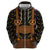 Traditional German Costume - Lederhosen and Soft Pretzel Hoodie Folk Floral Pattern Style