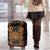Traditional German Costume - Lederhosen and Soft Pretzel Luggage Cover Folk Floral Pattern Style