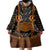 Traditional German Costume - Lederhosen and Soft Pretzel Wearable Blanket Hoodie Folk Floral Pattern Style