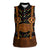 Traditional German Costume - Lederhosen and Soft Pretzel Women Sleeveless Polo Shirt Folk Floral Pattern Style
