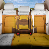 Traditional German Costume - Lederhosen and Soft Pretzel Back Car Seat Cover Oktoberfest Beer Head Funny Style