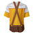 Traditional German Costume - Lederhosen and Soft Pretzel Baseball Jersey Oktoberfest Beer Head Funny Style
