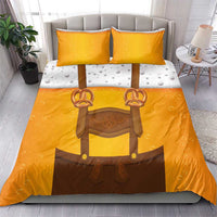 Traditional German Costume - Lederhosen and Soft Pretzel Bedding Set Oktoberfest Beer Head Funny Style