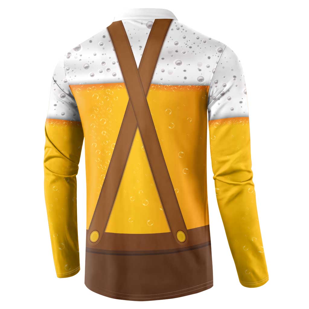 Traditional German Costume - Lederhosen and Soft Pretzel Button Sweatshirt Oktoberfest Beer Head Funny Style