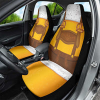 Traditional German Costume - Lederhosen and Soft Pretzel Car Seat Cover Oktoberfest Beer Head Funny Style