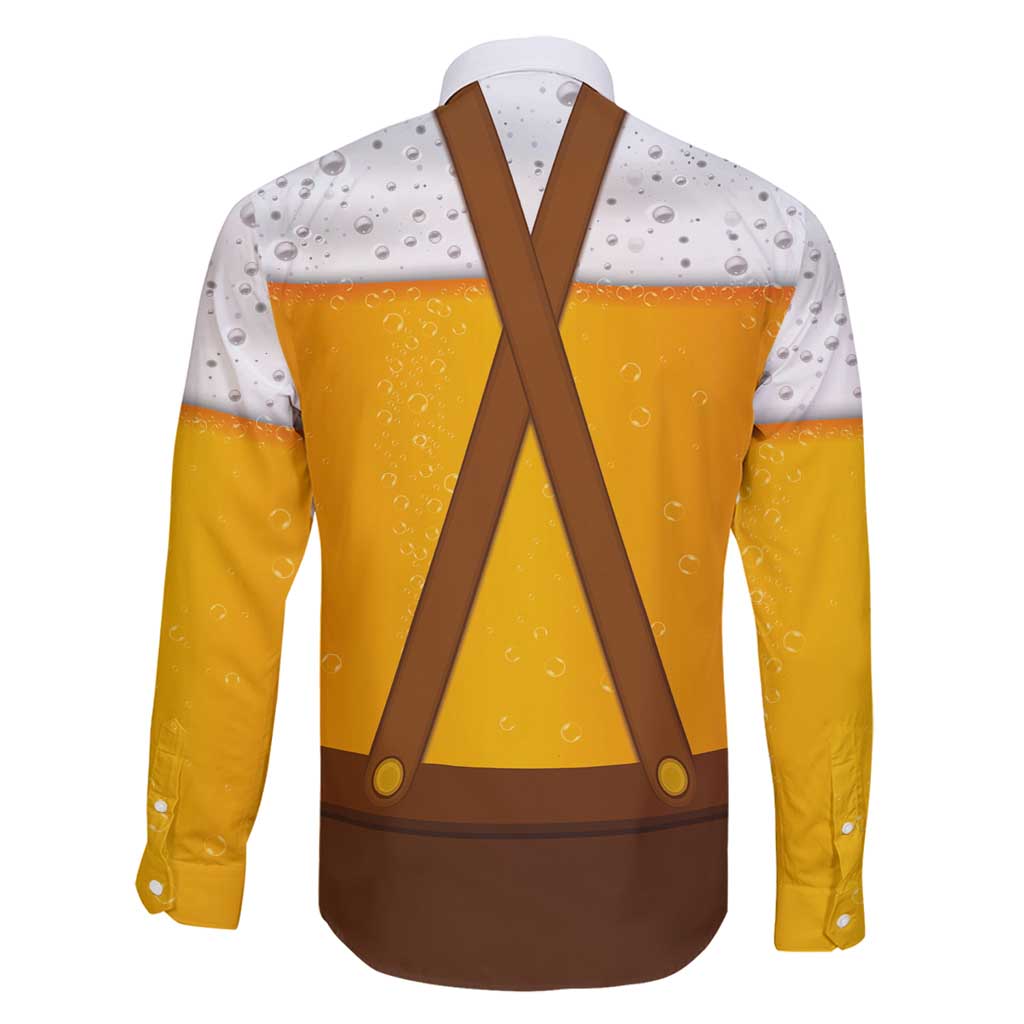Traditional German Costume - Lederhosen and Soft Pretzel Family Matching Off Shoulder Short Dress and Hawaiian Shirt Oktoberfest Beer Head Funny Style