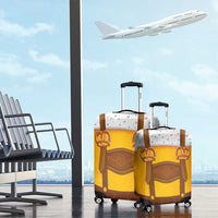 Traditional German Costume - Lederhosen and Soft Pretzel Luggage Cover Oktoberfest Beer Head Funny Style