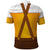 Traditional German Costume - Lederhosen and Soft Pretzel Polo Shirt Oktoberfest Beer Head Funny Style