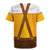 Traditional German Costume - Lederhosen and Soft Pretzel Rugby Jersey Oktoberfest Beer Head Funny Style