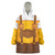 Traditional German Costume - Lederhosen and Soft Pretzel Wearable Blanket Hoodie Oktoberfest Beer Head Funny Style